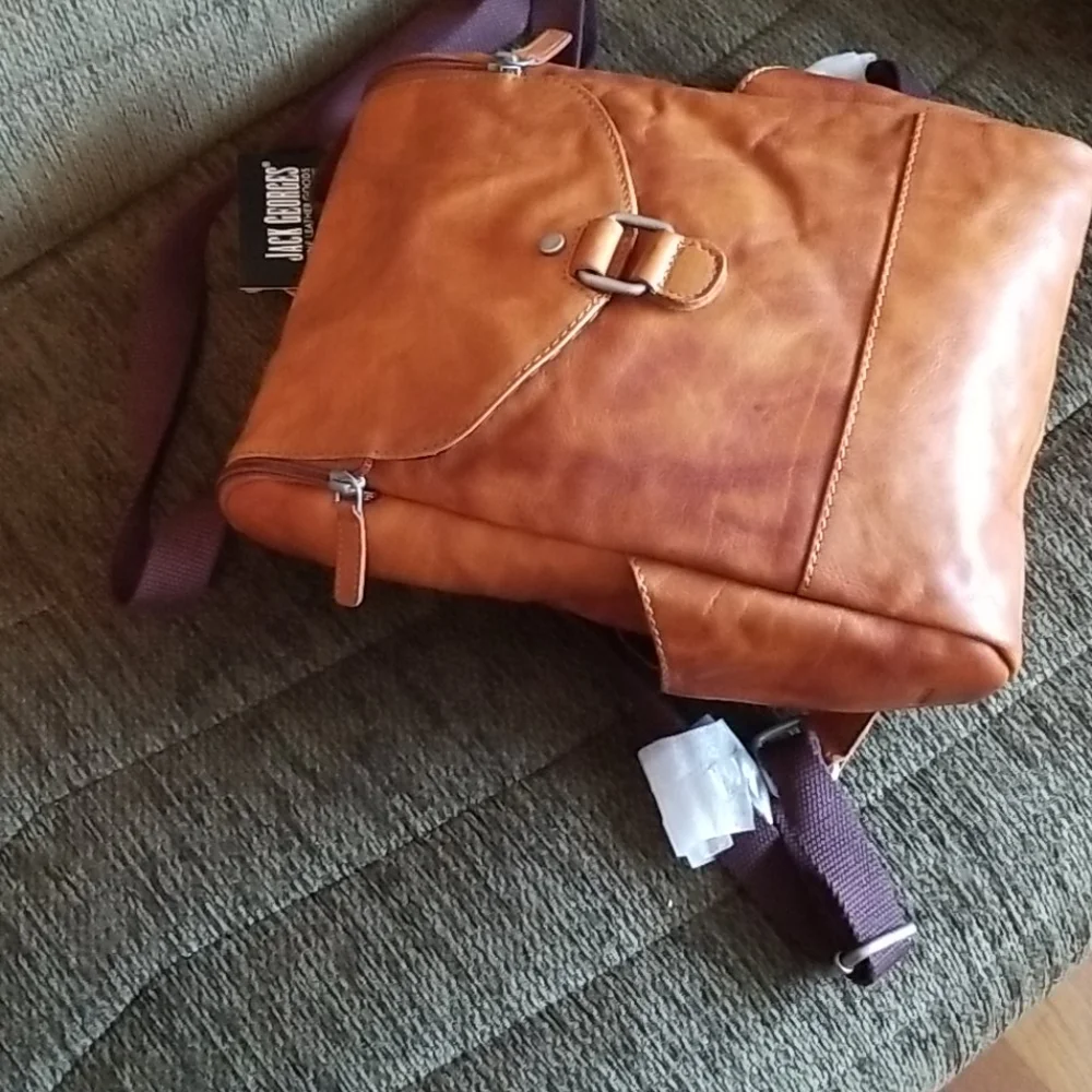 🆕️Jack George's  convertable Voyager backpack, buffalo leather